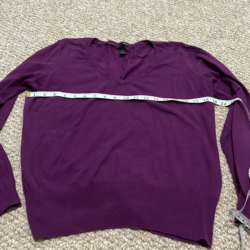 Purple v neck